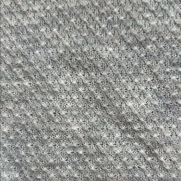 Quince Gray Crew Neck Sweater with Textured Knit - Picture 3 of 5